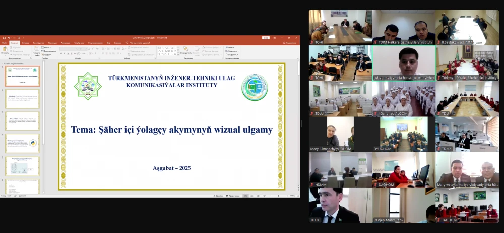 ONLAÝN MASLAHAT GEÇIRILDI